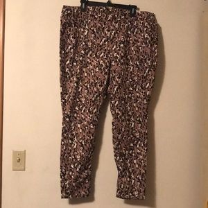 New Animal Print Skinny Mid-Rise Jeans Size 18